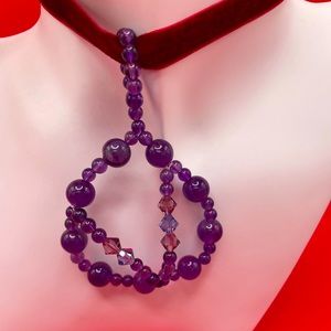 Amethyst and Crystals Pendant